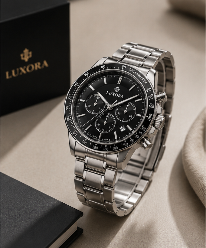 LUXORA Classic Chronograph Luxury Watch